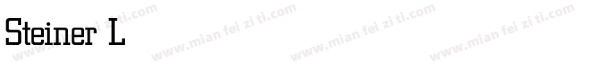 Steiner Light字体转换